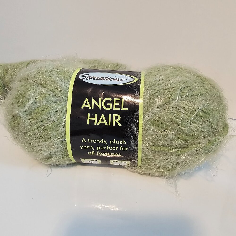 Sensations Angel Hair yarn (light green)